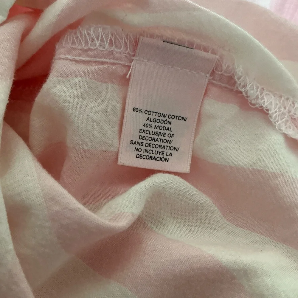 Victoria’s Secret button down iconic striped pj dress long sleeve size large